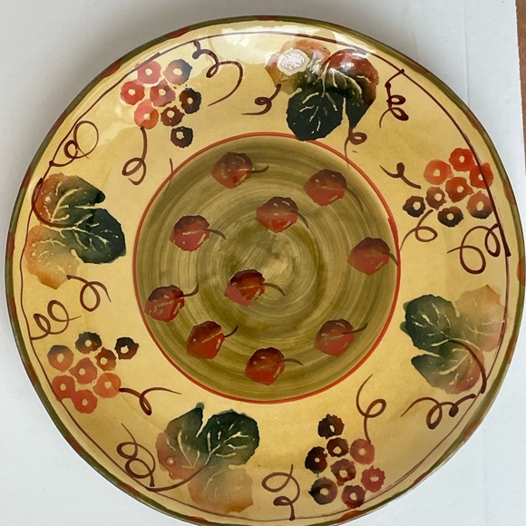 Set of 4 Italian OOAK Hand Painted Dinnerware 8.75” Clay Plates - Picture 5 of 12